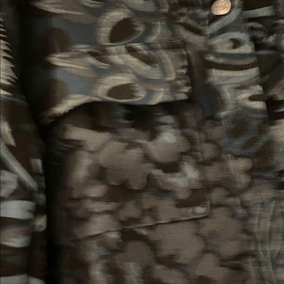 LOFT Blue and Black Patterned Dress - Picture 7 of 11